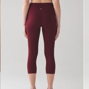 Lululemon Align Crop *19" - Deep Rouge